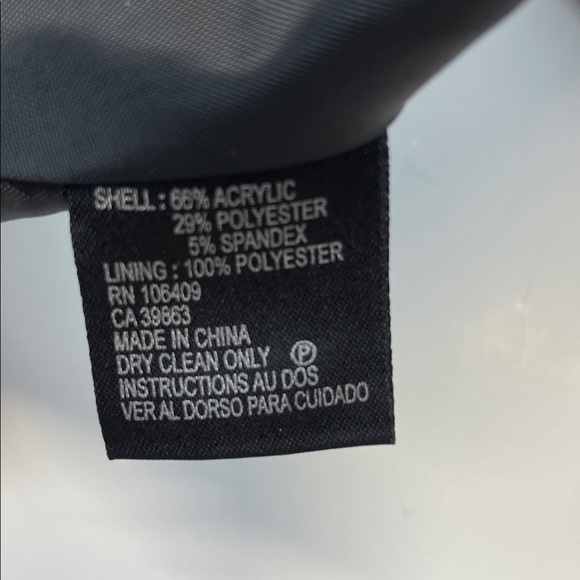 Tahari Black White Trim Blazer Women Tailored Jacket Gold Buttons Sz 8 - Picture 9 of 10